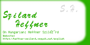 szilard heffner business card